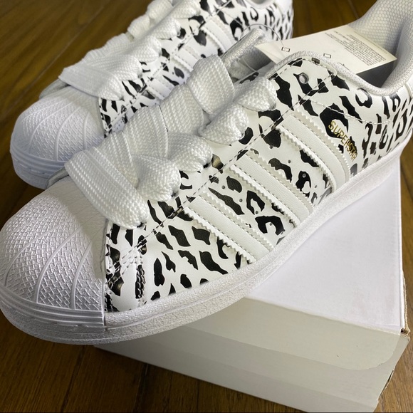 FLASH SALE! Adidas Superstar sneaker leopard print - Picture 6 of 13